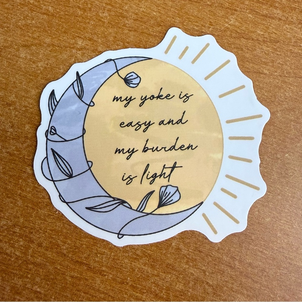 Inspirational Sun and Moon‎ Sticker